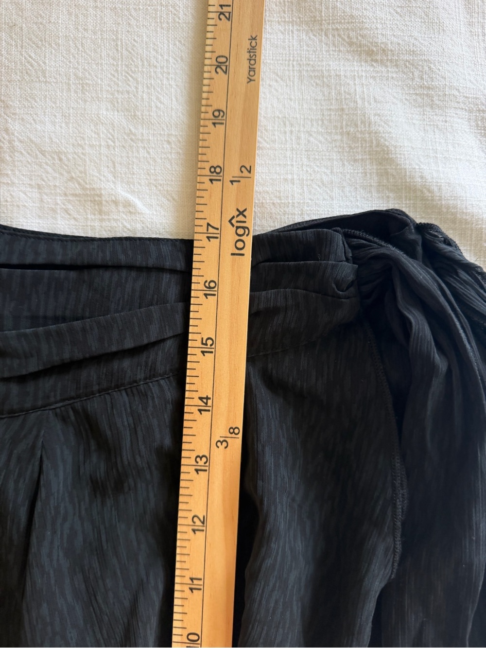 Aerie Black Chiffon Wrap Skirt - Picture 11 of 11